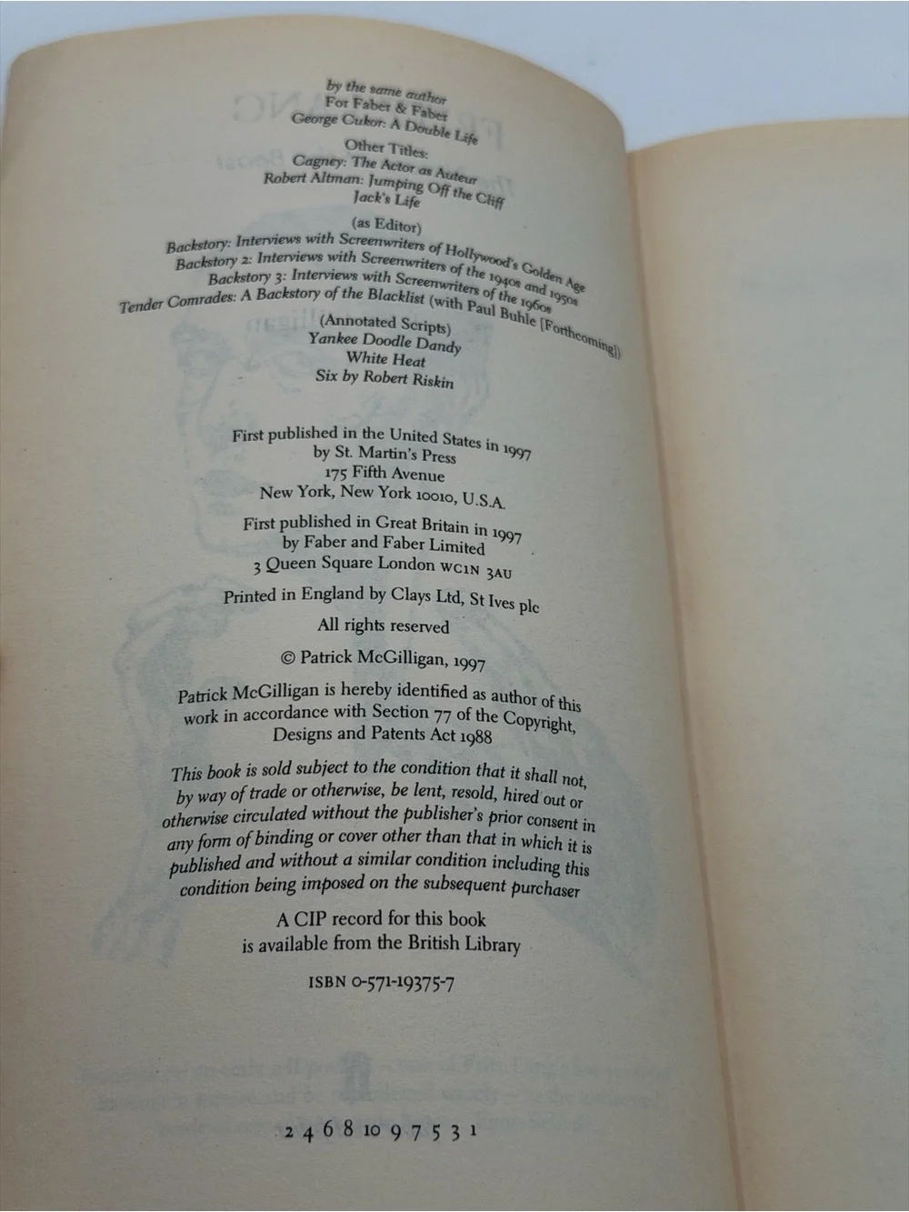 Fritz Lang: The Nature of the Beast by Patrick McGilligan Paperback Book 1997